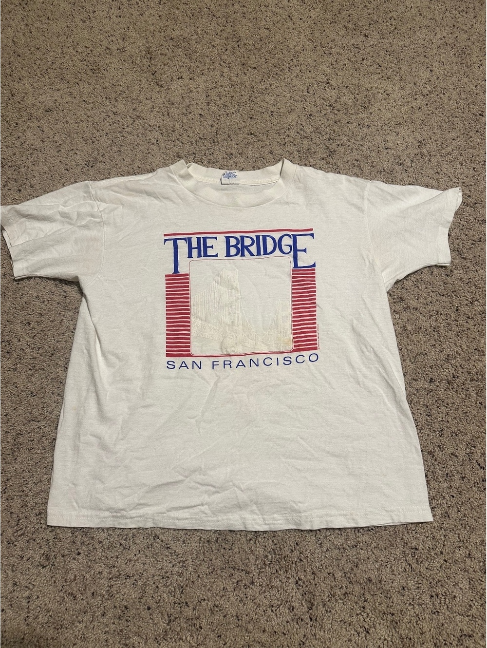 Vintage 1989 The Bridge San Francisco Graphic T-Shirt Large